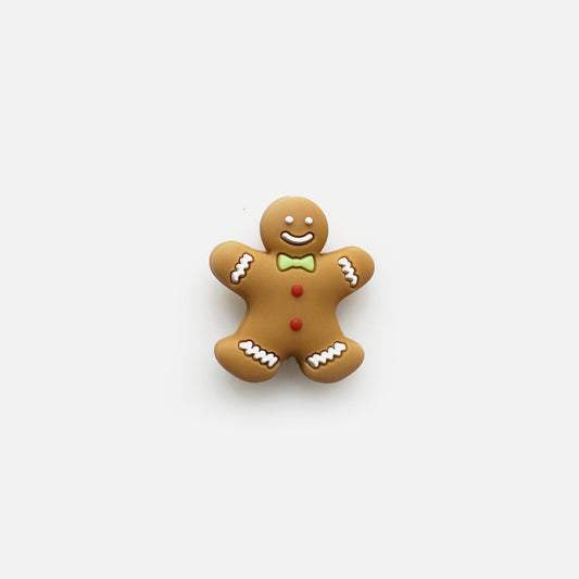 Gingerbread Man Focal Silicone Beads