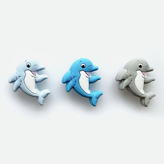 Dolphin Focal Silicone Beads