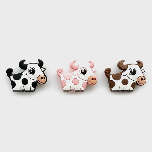 Cow Focal Silicone Beads