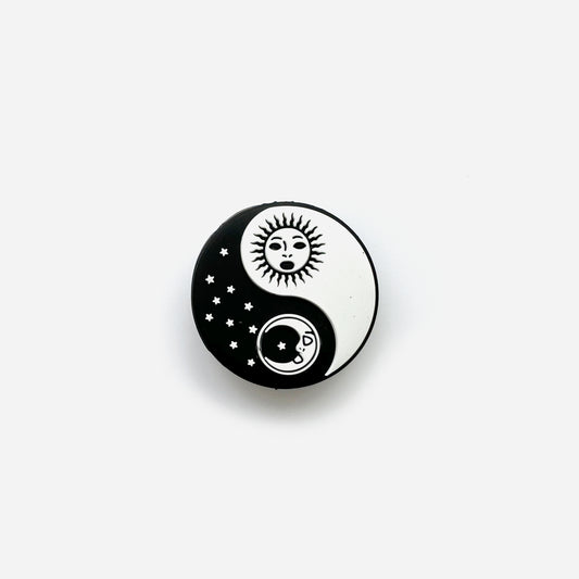 Moon and Sun Focal Silicone Beads