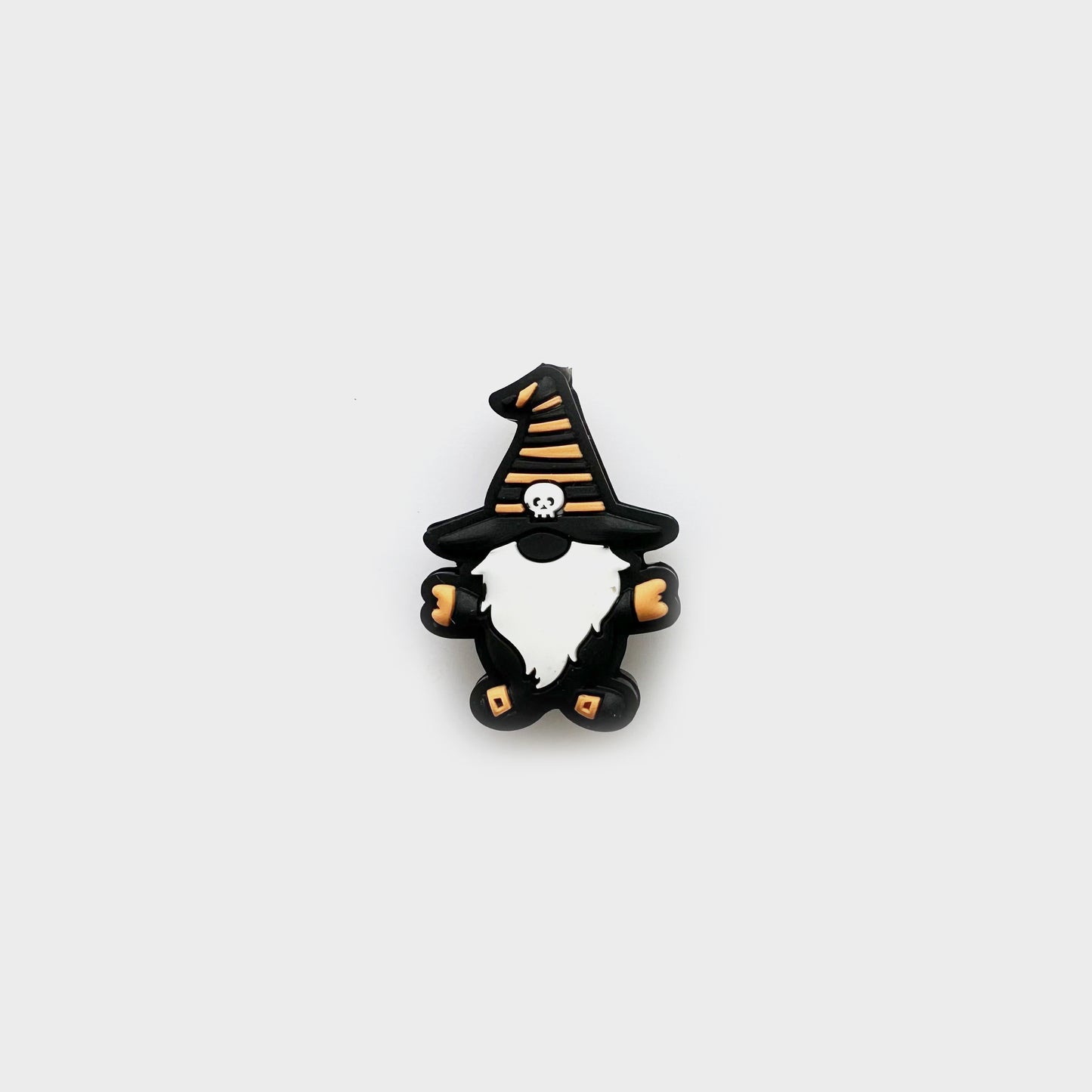 Skull Witch Hat Gnome Focal Silicone Beads